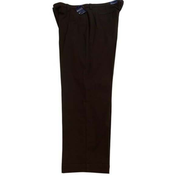 Pennington trouser pants Plus size brown stretch NWT straight leg Chicago size28 - Picture 1 of 9